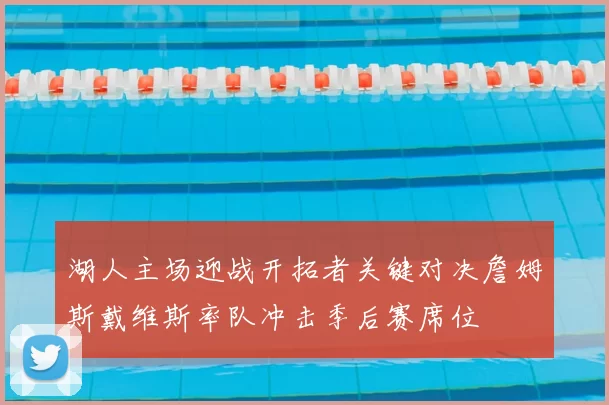 湖人主场迎战开拓者关键对决詹姆斯戴维斯率队冲击季后赛席位